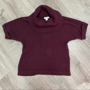 SALE 4 for $20!!!! Coldwater Creek M purple/ burgundy sweater pullover cowl